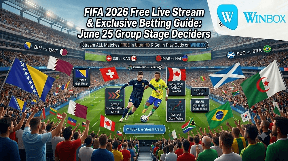 FIFA 2026 Free Live Stream & Exclusive Betting Guide: June 25 Group Stage Deciders